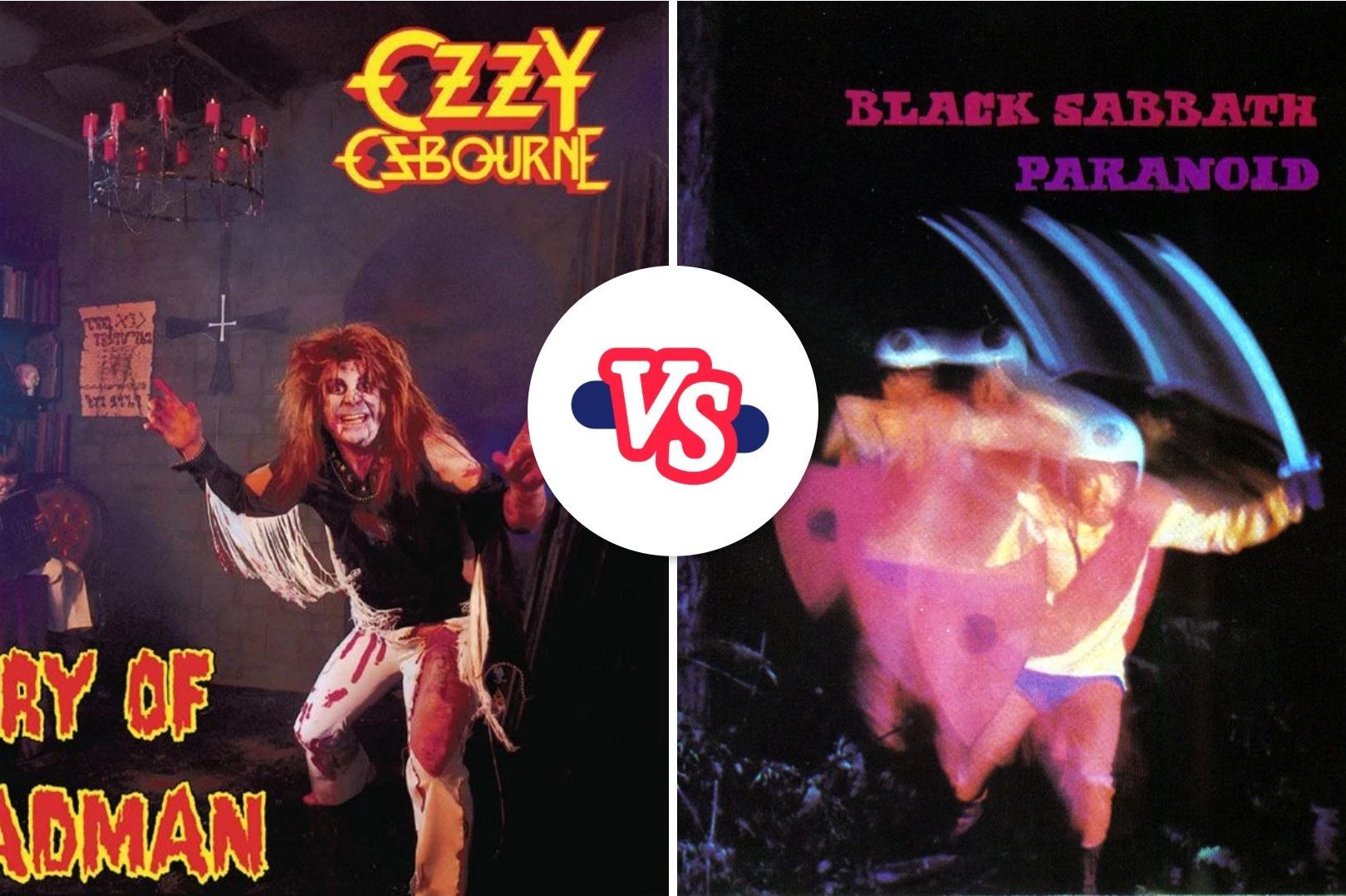 Featured image Ozzys Diary of a Madman vs Sabbaths Paranoid