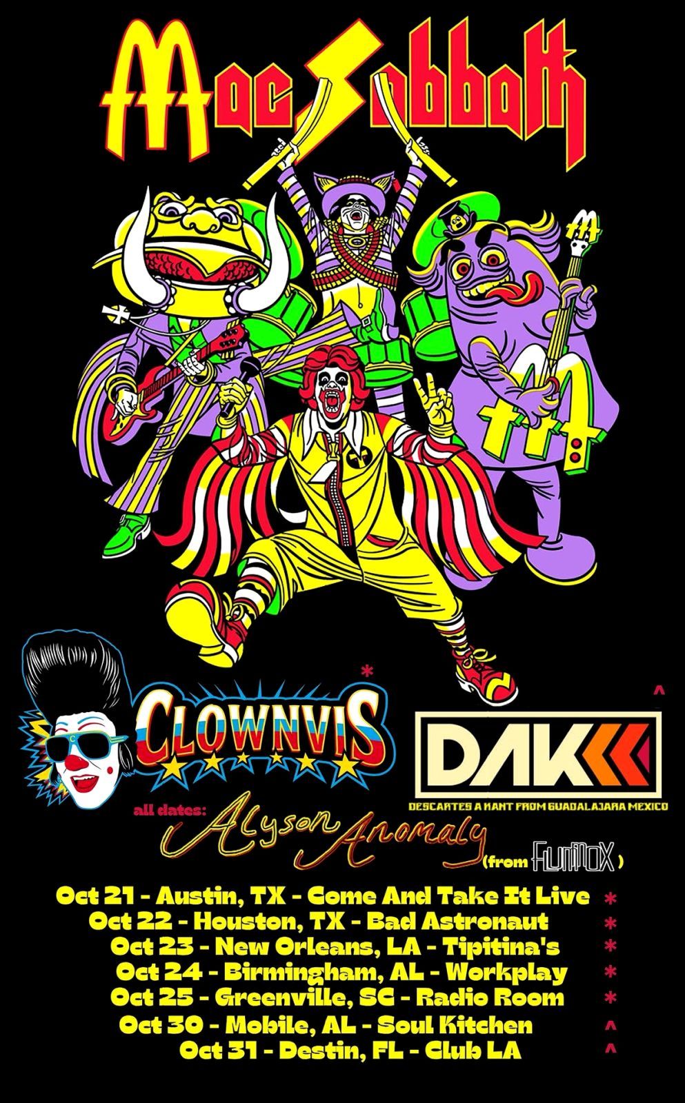 Featured image Mac Sabbath announces GWAR US Tour 2026