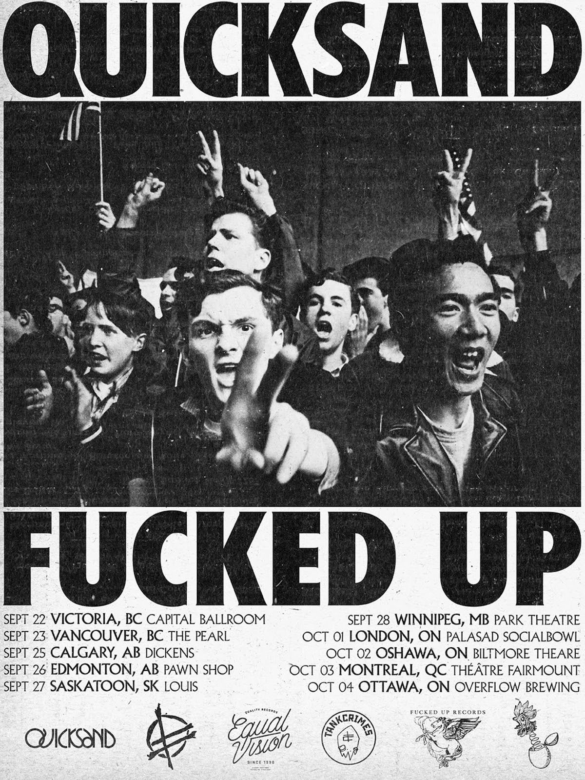 Featured image Quicksand and Fucked Up announce Fall 2026 Canadian Tour