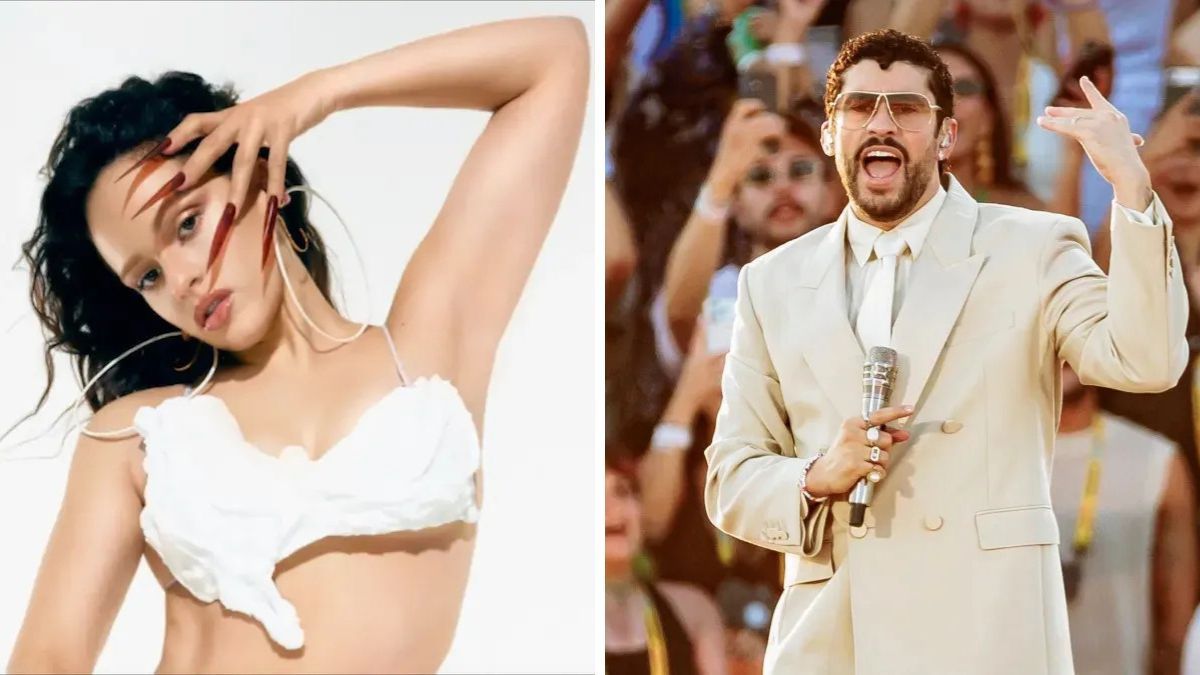Featured image Rosala pours tequila while singing Bad Bunny in Monterrey