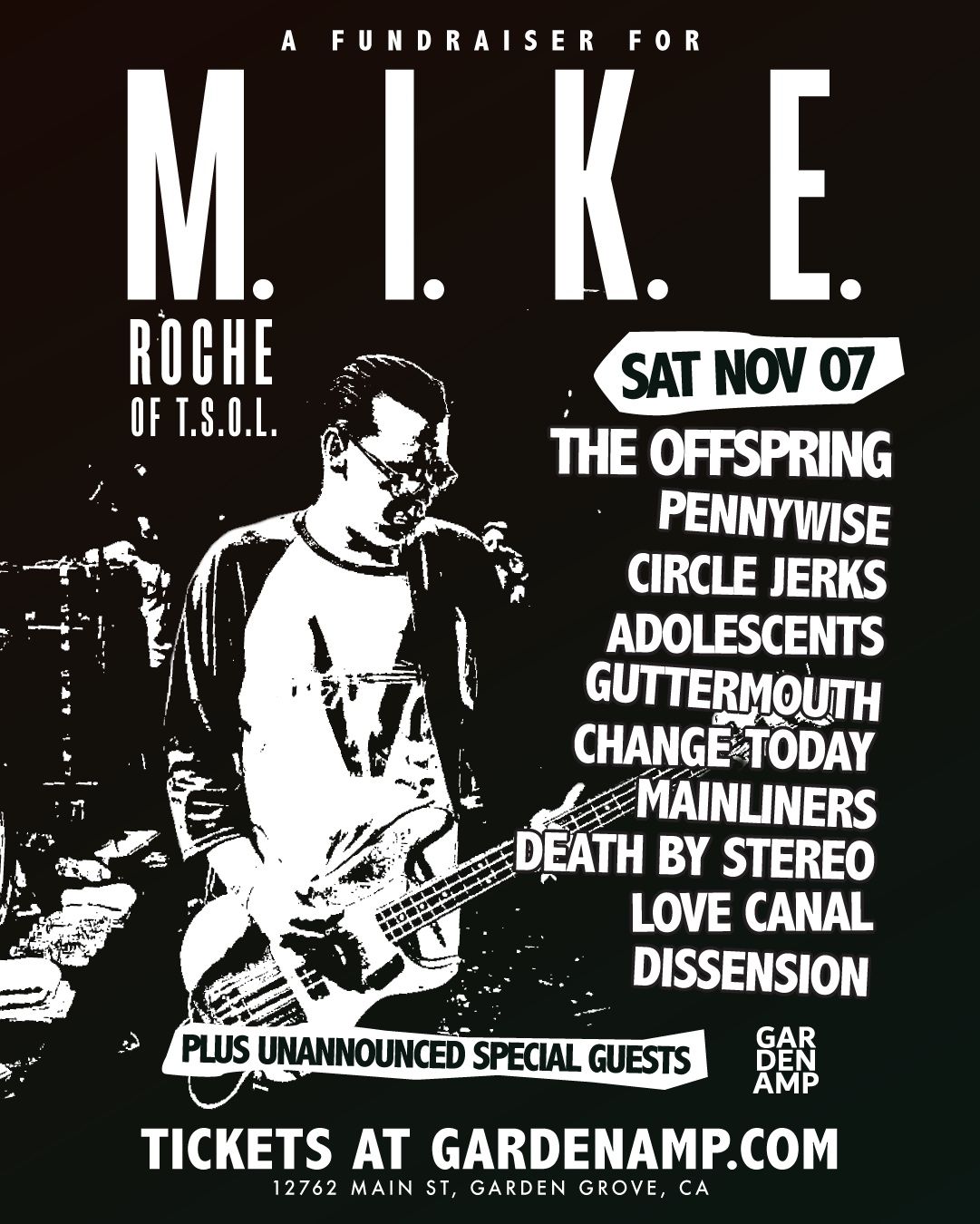 Featured image The Offspring Pennywise Circle Jerks play benefit for Mike Roche