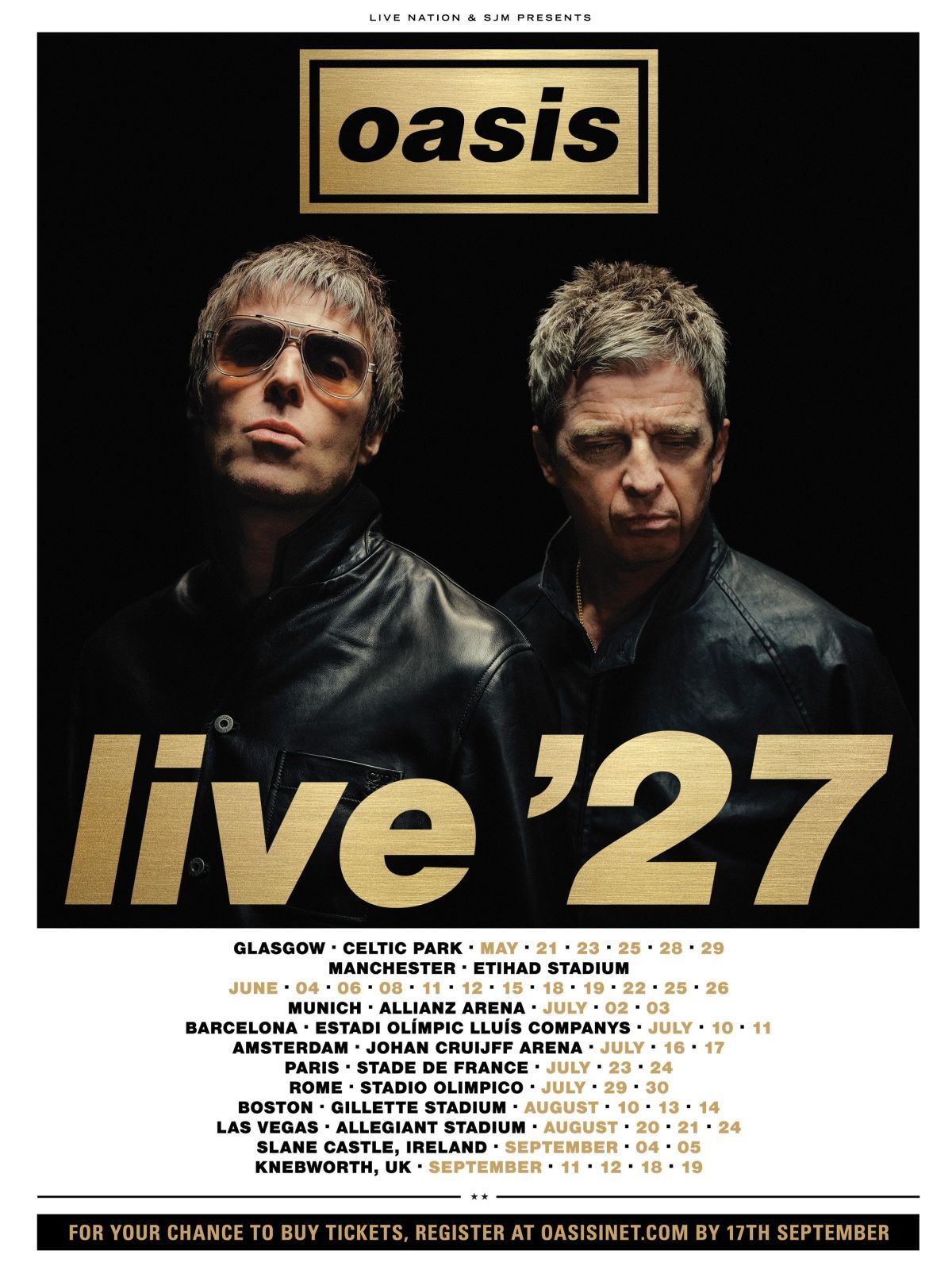 Featured image Oasis 2027 Tour Dates Dropped